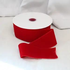 고급 벨벳 양면 리본 5cm 1롤 크리스마스 빨강 리본 선물포장 겨울 트리장식 넓은 끈 달리베리