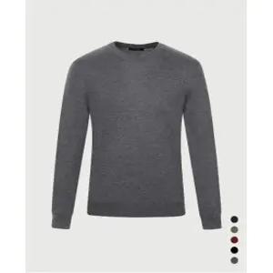 [인디안]인디안 울혼방 솔리드 라운드넥 니트MIVBR3F8171