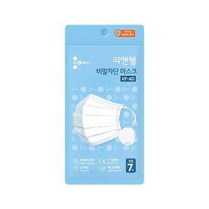 리앤웰 KFAD 화이트 비말차단 일회용마스크 7매 x 6개
