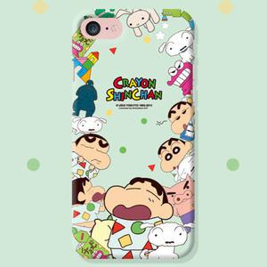 아이폰16 15 14 프로 맥스 플러스 갤럭시S24 S23 S22 울트라 A24 A34 A53 짱구 패턴 슬림 하드 케이스