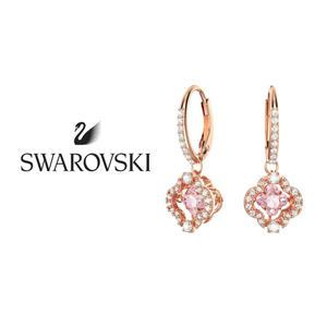 스와로브스키 SWAROVSKI 주얼리 Sparkling Dance Clover 로즈골드 클로버 드롭 귀걸이 5516477