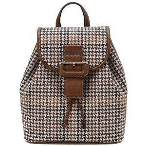국내정식매장 닥스 DCBA4F616W2 하운드투스체크 브라운 가죽배색 백팩 가방