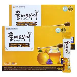 더존건강 꿀배도라지 콜라겐스틱 26포 X 2개 배농축액 도라지배스틱