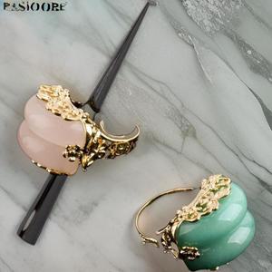 여자 골드 전통 장신구 한복 옥 가락지 반지