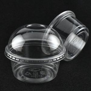 6온스투명컵 낮은과일컵 디저트컵 180ml DA-6온스98파이 100세트(돔막힘뚜껑포함)