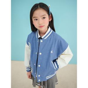 [BEANPOLE KIDS] 데님 바서티 점퍼  스카이 블루 (BI5139U06Q)