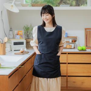 원피스 앞치마 생활방수 카페 미용실 단체 자수 로고