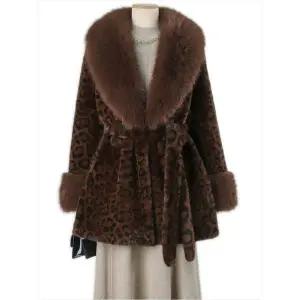 [쉬즈나인]센트 호피 퍼카라 코트_P378958384