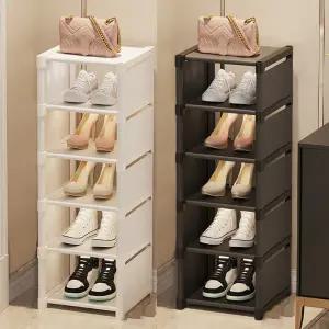 5단 신발장 정리대 현관 아파트 학원 사무실 원룸 슬림 틈새 가정용 수납장 ODM-SHOELACK5