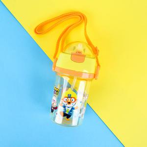 릴팡 뽀로로잡스 원터치실리콘빨대물통 / PR6398