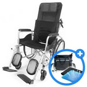 M3 침대형 휠체어 가성비 접이식 등받이 조절 ,1개