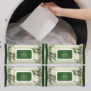 비긴에코 퍼퓸 건조기시트 80매 4개 (총320매) 릴리오션향 / 섬유유연제