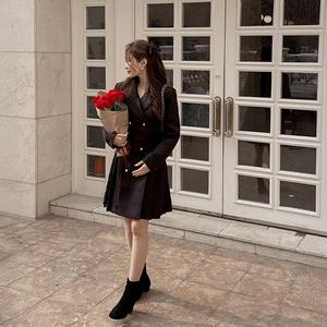 [제작/빅사이즈]이블렛 플루앤 플리츠 트위드 미니원피스 제이스타일