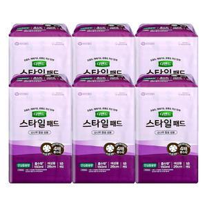 디펜드 스타일 패드 여성용 안심중용량 18매 x6팩 /요실금패드 기저귀