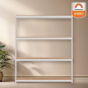 스피드랙 다용도 수납선반 1200x600x1800 4단 무볼트 철제앵글선반