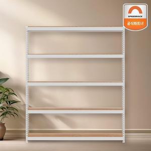 스피드랙 다용도 수납선반 1200x600x1800 5단 무볼트 철제앵글선반
