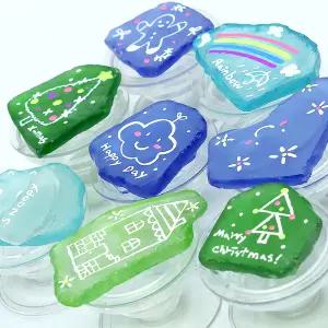 아트앤허그 업사이클링 바다유리 핸디톡 10개 만들기 DIY 키트 핸드폰 글라스아트 제작