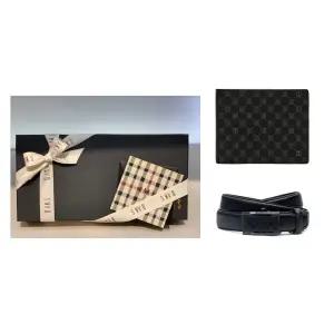 [롯데백화점]닥스 액세서리 [선물포장]닥스 DD패턴 지갑벨트세트 DBWA2E123DBBE2E711