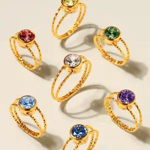 골드팡 24k 순금 해피벌스데이 탄생석 반지