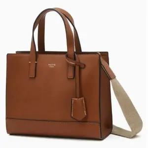 [NS홈쇼핑][헤지스ACC] HJBA5E890W2 브라운 로고배색 가죽 토트백[35143686]