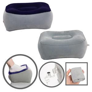 (에어 발받침대 1P) 휴대용 여행용 기내용 발 쿠션 받침대 차량용 풋 레스트 발판 공기 주입 사무실 의자