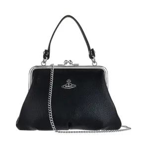 [비비안웨스트우드] 여성 그레인 체인 토트백 가방(4B010006W S000D N403)