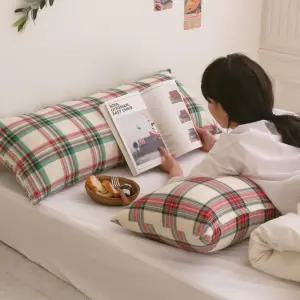 솔리드 뜨왈 린넨 코튼 바디필로우 롱쿠션커버 100x40