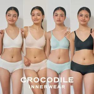 [크로커다일] 감탄브라 소프트핏 쉘론 후크형 브라+팬티 8종세트 CDW5M13141516_