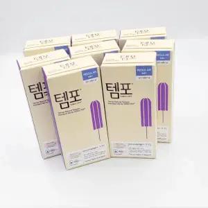 템포 내추럴 순면 탐폰 레귤러 8p X 8팩