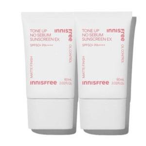 이니스프리 톤업 노세범 선스크린 EX SPF50+ 60ml 2개