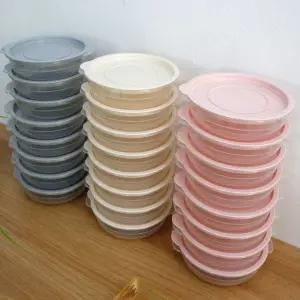 원형 전자렌지 냉동밥 보관용기 400ml 24개