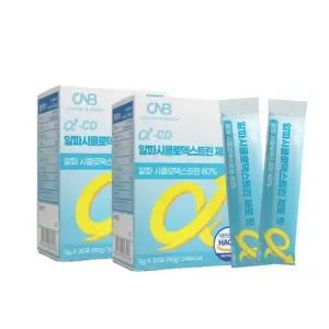 알파 시클로덱스트린 알파 시디 CD 난소화성 말토덱스트린 식이섬유 순도 함량 분말 스틱형 파인애플맛 식약처 해썹 30포 2개