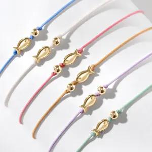 골드팡 14k 행운물고기 골든볼 매듭팔찌 6종 택1