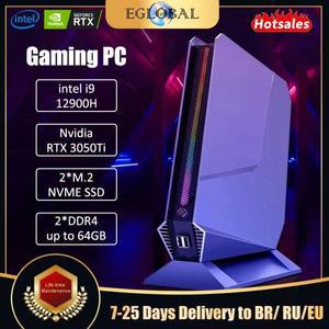 2025  미니 PC 게이머 인텔 i7 13700H i9 12900H RTX 4060 3050 8G 2xPCIe Windows 11 데스크탑 게임용 PC