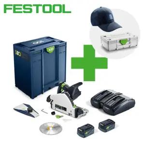 페스툴 충전플런지쏘 578225 TSC55 18V 5.0Ah 배터리2개 100주년플런지쏘 한정판