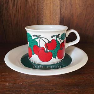아라비아핀란드 체리 찻잔세트 카르시카 신혼 머그잔 찻잔