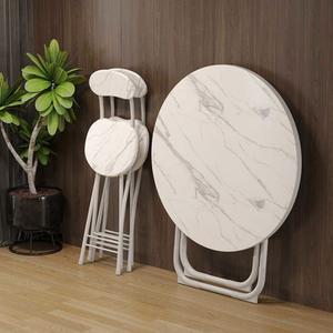 접이식 원형테이블 야외 스 교육 일체형 세트 카페 라탄패턴테이블 원탁 야외평상