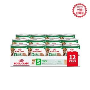 로얄캐닌 강아지사료 미니 에이징 로프 캔 195g 12개