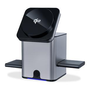 아이폰 애플워치 갤럭시 워치 호환 무빙 터치 로테이션 업다운 Qi2 고속 3in1 무선충전기 맥세이프