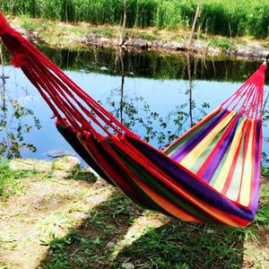 캠핑용 스트라이프 해먹 야외 그물침대 휴양용 그네침대
