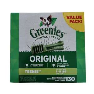 그리니즈 오리지널 티니 1.02kg 130p 개껌 양치껌 구취 입냄새 제거 (1srr)