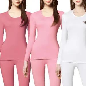 BYC 베이직 여성 내복상하세트 면100% 여자 겨울 보온내의 할머니 순면내의 환절기