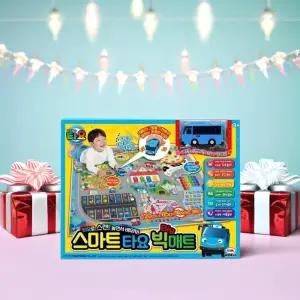스마트타요 빅매트도로놀이 교통학습 퀴즈모드 코딩모드 놀이완구 사운드 멜로디 장난감 유아