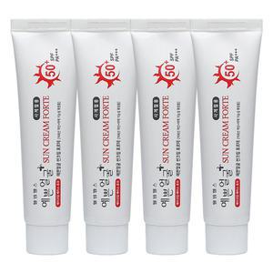 웰빙헬스 예쁜얼굴 선크림 포르테 25g (4개) 자외선 차단 미백 기능성 SPF50+PA+++