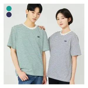 [게스][GS]유니 세미오버핏 싱글 스트라이프 반팔티 NP2KE4072013113