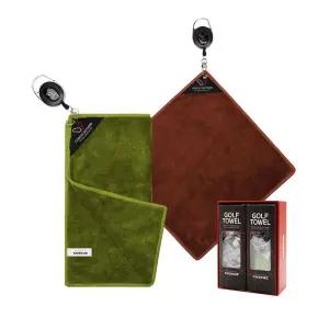 릴 골프타월 2P (브라운+올리브)