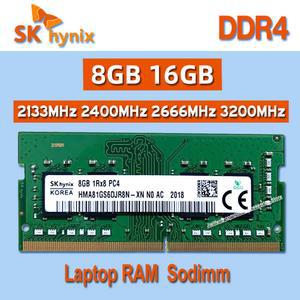 SK 하이닉스 RAM DDR4 노트북 메모리 8GB 16GB 2133MHz 2400MHz 2666MHz 3200MHz 1Rx8 2Rx8 1Rx16 PC4 2133P 2400T 2666V 3200AA SODIMM