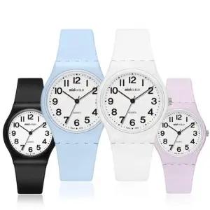 아트박스 비엠포엠 미니골드 스포츠시계 우레탄밴드 심플 손목시계