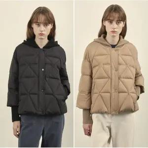 갤러리아 올리비아로렌 니트 후드 덕다운 점퍼 VOCKD4W9341