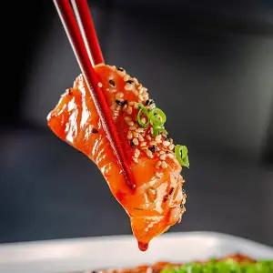 [믿음간장게장]특제 간장소스에 푹 빠진 생연어장 500g